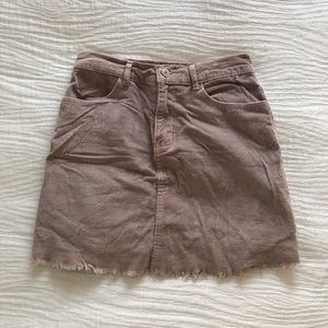 Brandy Melville Corduroy Skirt (Light pink)